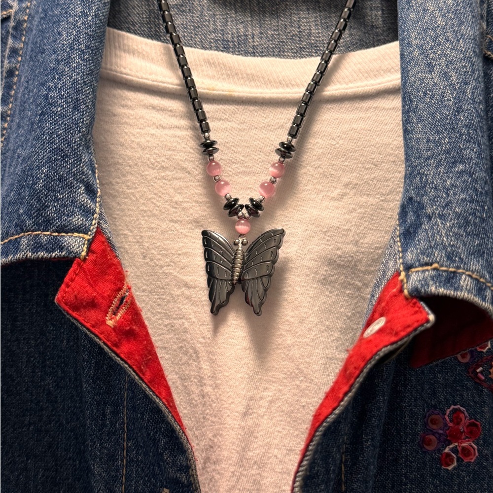 Butterfly Pendant Necklace - Picture 6 of 6